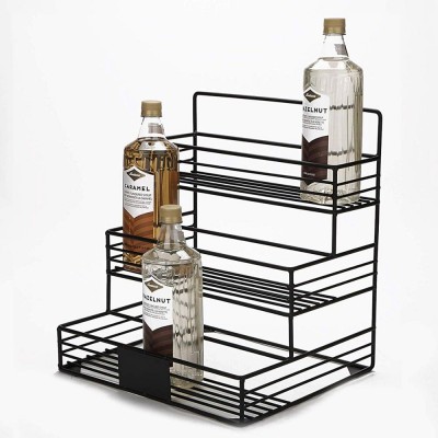 Wire Compartment Organizer Storage for Syrup Wine 12 Bottles Holder