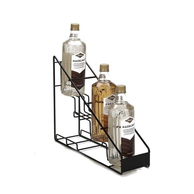 Metal Wire Bottle Holder, 4 Compartment Wine Bottle Organizer Storage